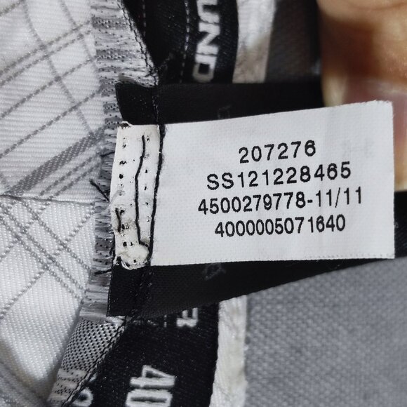 Under Armour Golf Pants men's 40X32 white grey check active wear polyester pants - Picture 8 of 13